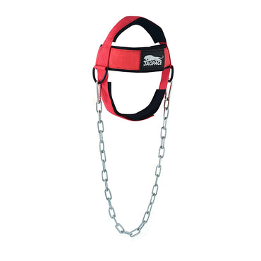 Neck Harness with Steel Chain Padded Neck Strength Trainer