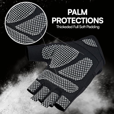 Fitness Gloves Breathable Half Finger Non Slip Gym & Training Gloves