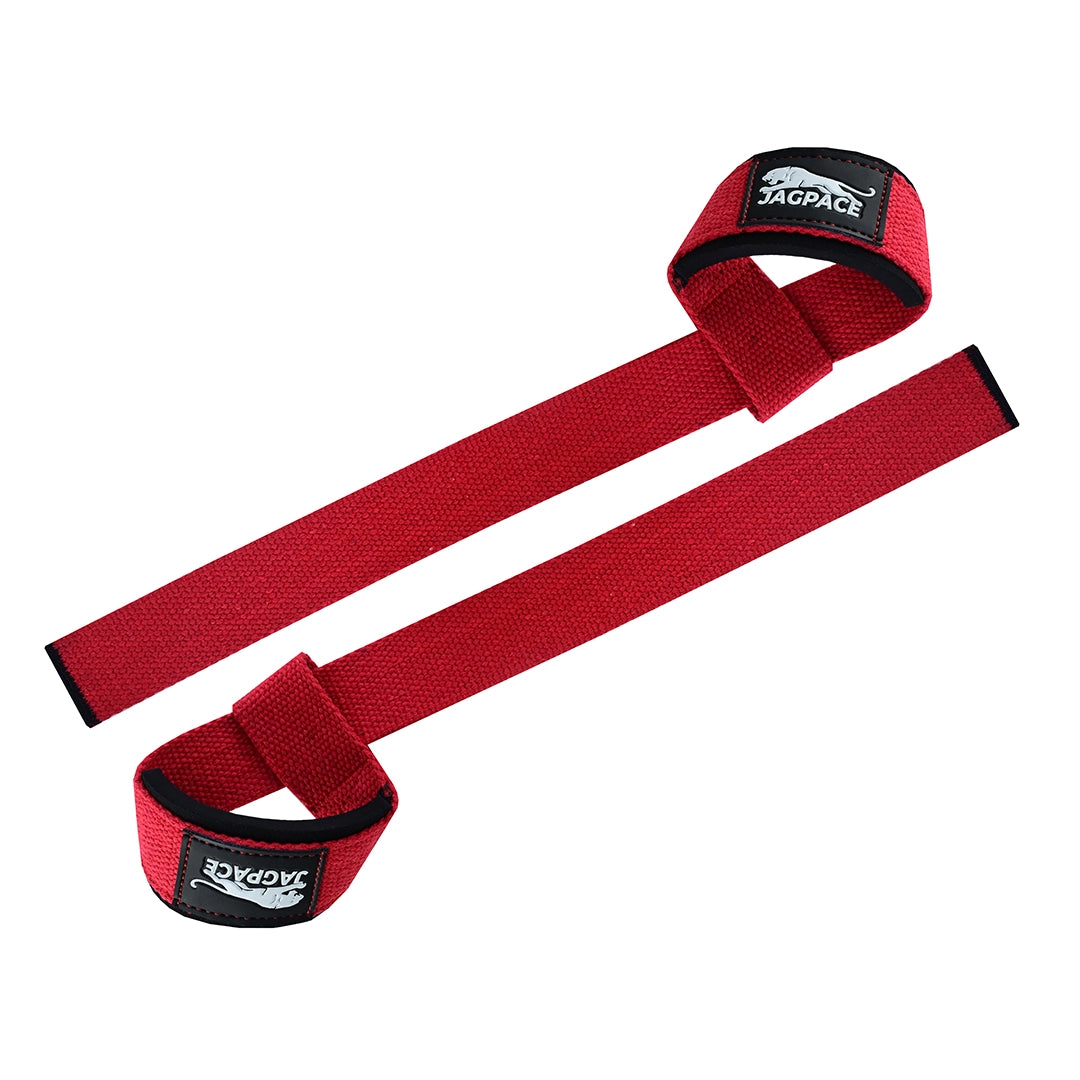 Padded Cotton Wrist Straps Grip Support for Weightlifting & Deadlifts