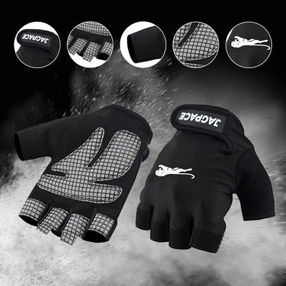 Half Finger Gym Gloves Foam Padded Non Slip Gloves for Training & Weightlifting