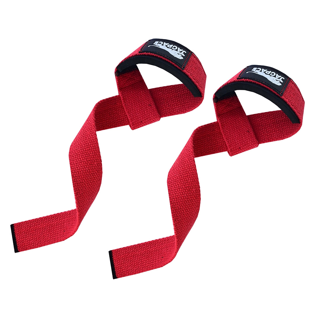 Padded Cotton Wrist Straps Grip Support for Weightlifting & Deadlifts