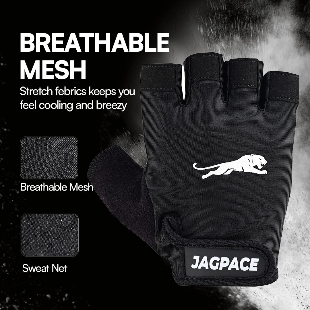Half Finger Gym Gloves Foam Padded Non Slip Gloves for Training & Weightlifting