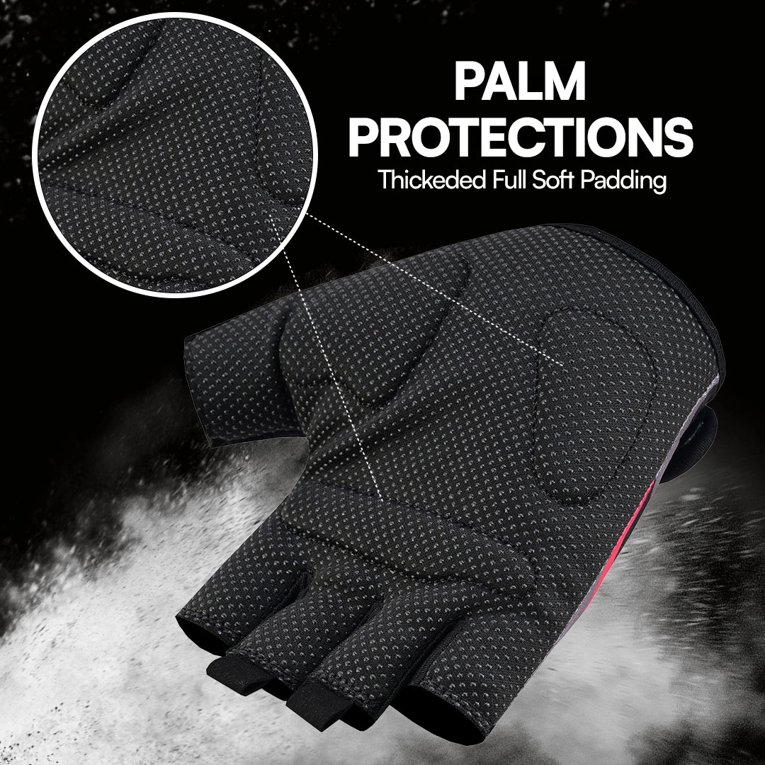 Workout Gloves Foam Padded Non Slip Gloves for Gym Training & Cycling