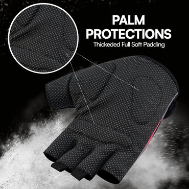 Workout Gloves Foam Padded Non Slip Gloves for Gym Training & Cycling