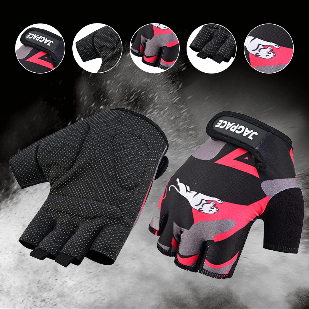 Workout Gloves Foam Padded Non Slip Gloves for Gym Training & Cycling