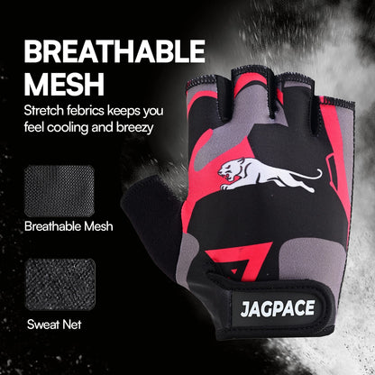 Workout Gloves Foam Padded Non Slip Gloves for Gym Training & Cycling