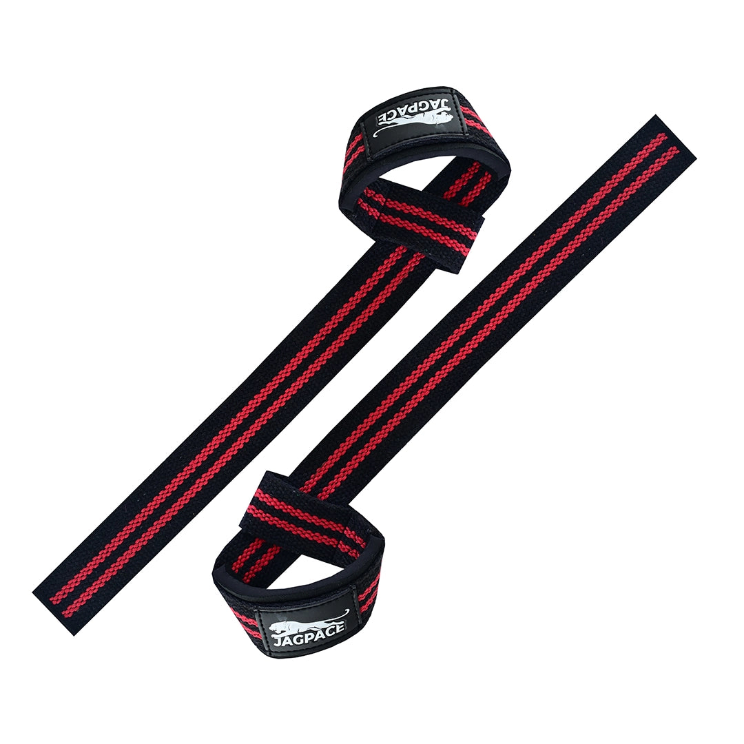 Padded Cotton Wrist Straps Grip Support for Weightlifting & Deadlifts