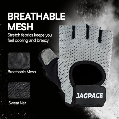 Half Finger Gym Gloves Foam Padded Non Slip Gloves for Training & Weightlifting