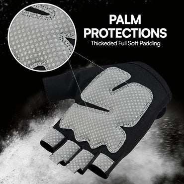 Premium Half Finger Gloves Breathable Non Slip Gym & Training Gloves