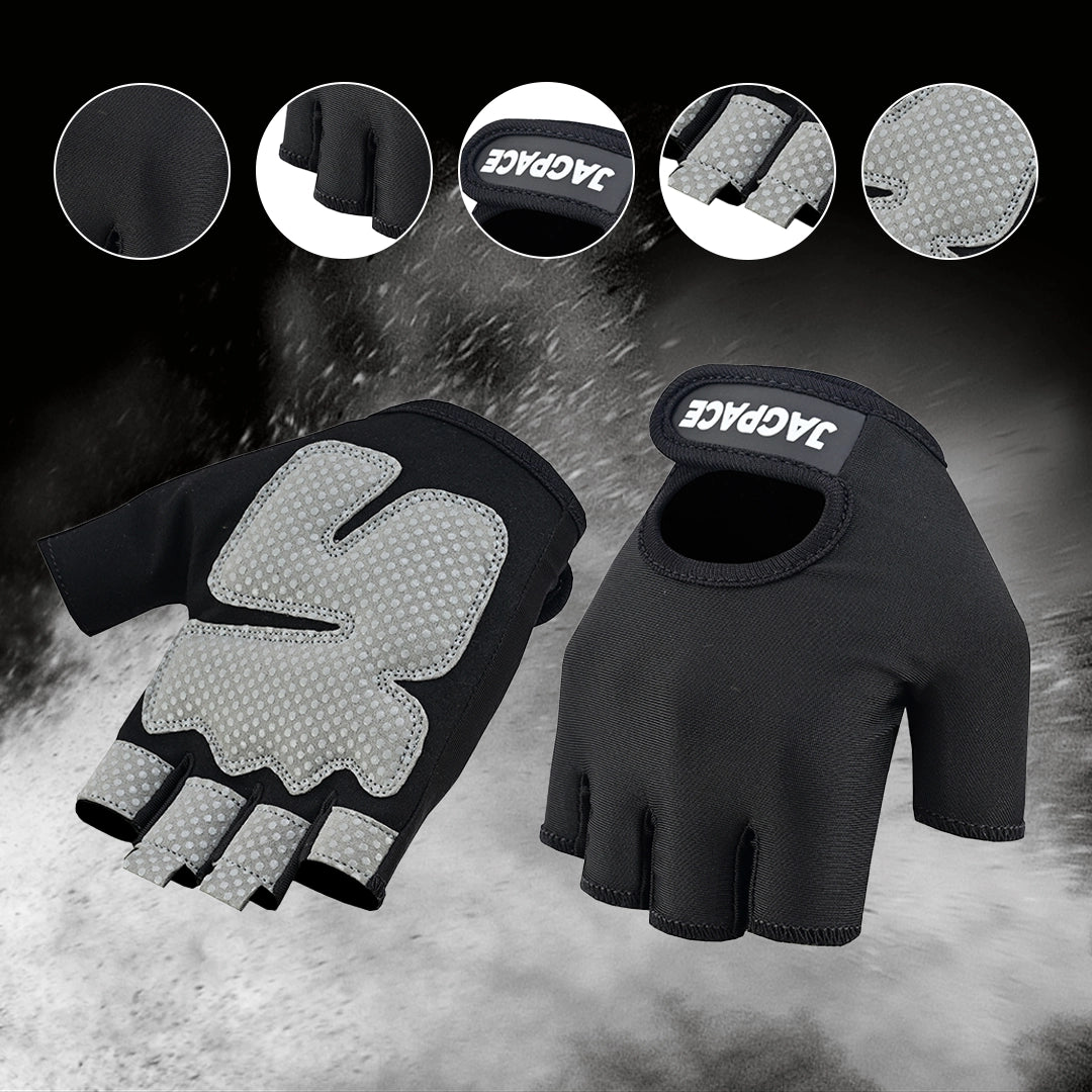 Premium Half Finger Gloves Breathable Non Slip Gym & Training Gloves