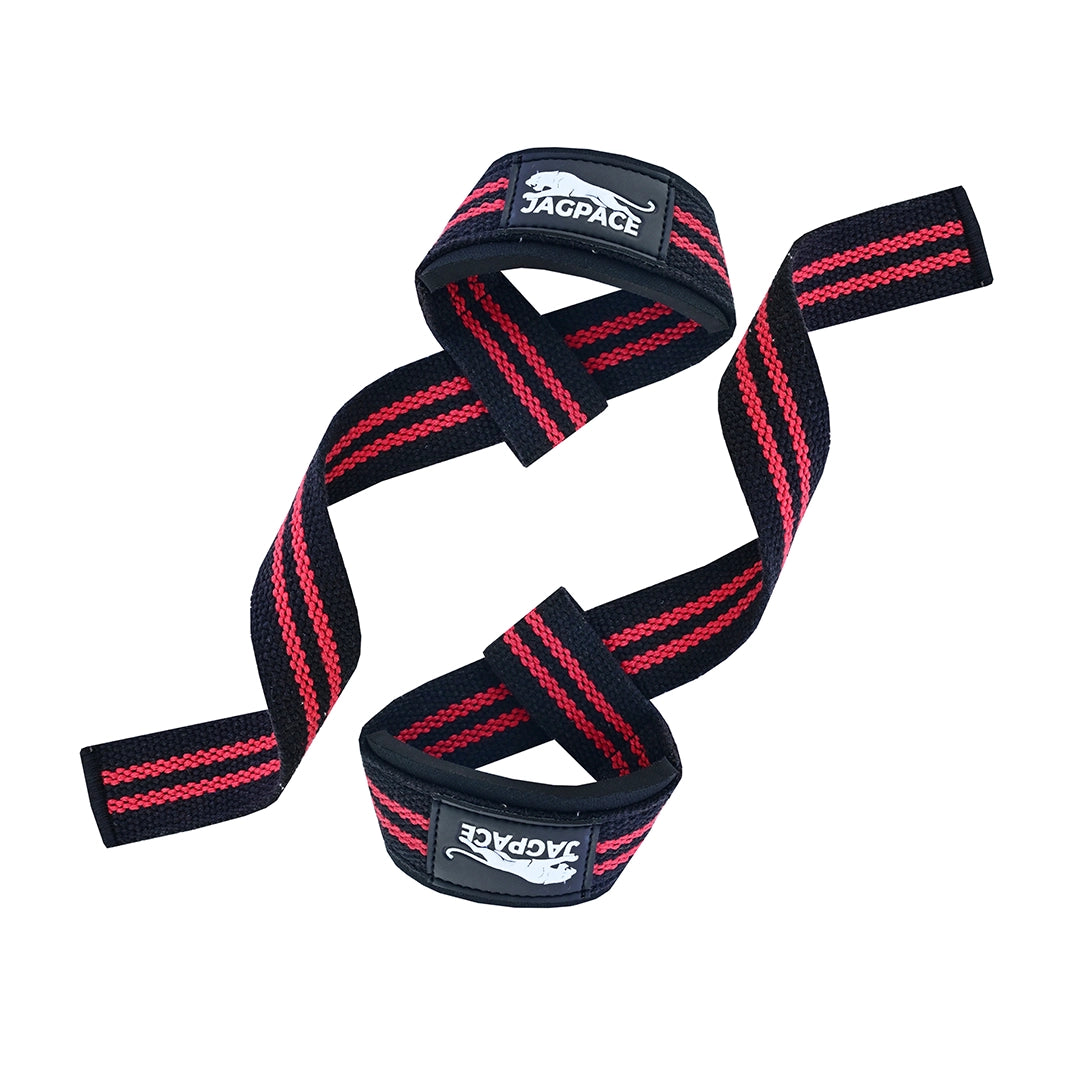 Padded Cotton Wrist Straps Grip Support for Weightlifting & Deadlifts