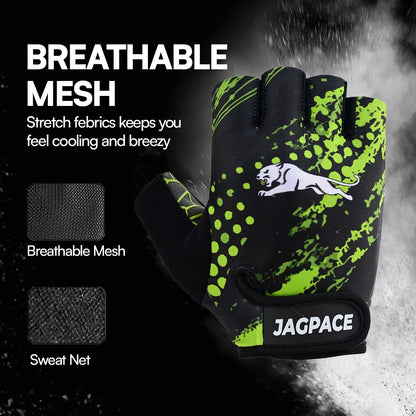 Workout Gloves Foam Padded Non Slip Half Finger Gym & Cycling Gloves