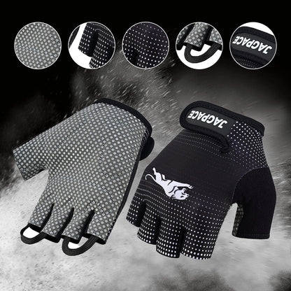 Half Finger Gym Gloves Foam Padded Anti Slip Grip for Weightlifting Fitness & Cycling