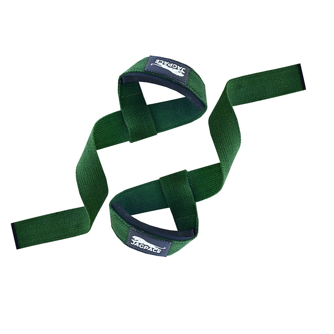 Padded Cotton Wrist Straps Grip Support for Weightlifting & Deadlifts