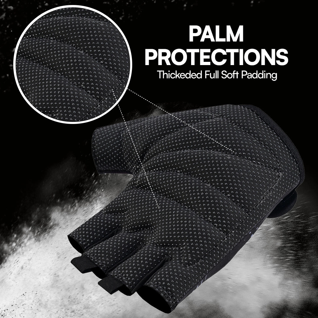 Gym & Weightlifting Gloves Half Finger Foam Padded Non Slip Gloves