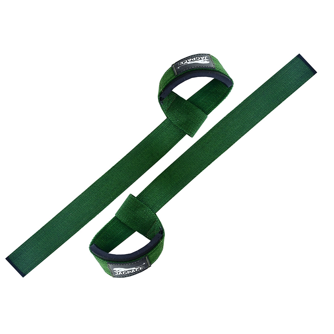 Padded Cotton Wrist Straps Grip Support for Weightlifting & Deadlifts