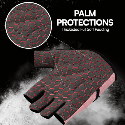 Weight Lifting Gloves Breathable Non Slip Silicone Padded Palm Gym Gloves for Men & Women