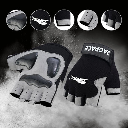 Half Finger Cycling & Gym Gloves Foam Padded Non Slip Breathable Gloves