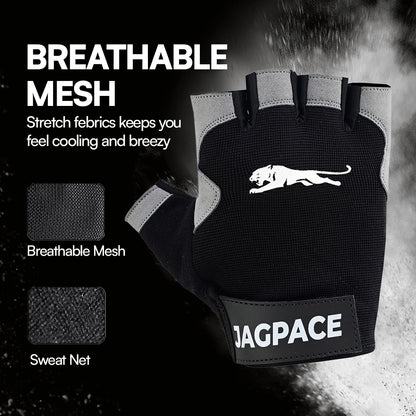 Half Finger Cycling & Gym Gloves Foam Padded Non Slip Breathable Gloves