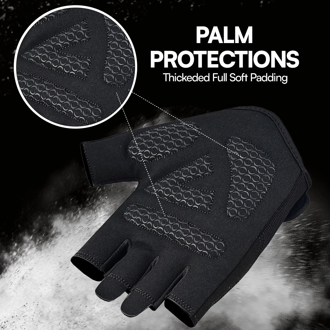 Gym & Workout Gloves Breathable Padded Anti Slip Palm for Weightlifting & CrossFit