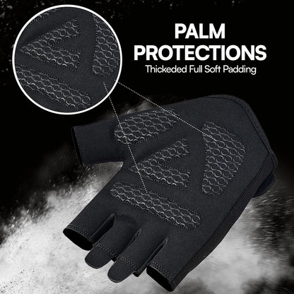 Gym & Workout Gloves Breathable Padded Anti Slip Palm for Weightlifting & CrossFit