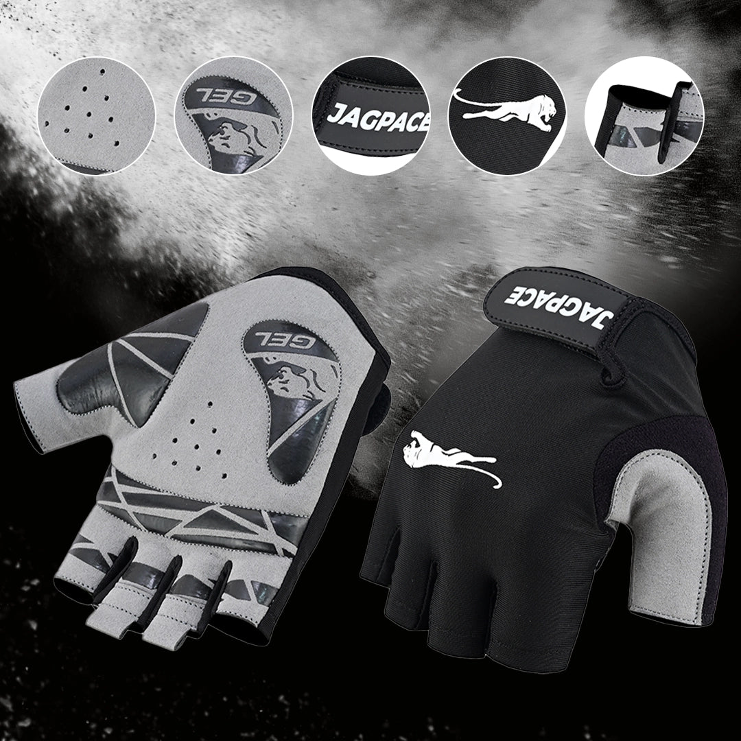 Gel Padded Half Finger Gloves Non Slip Breathable Gym & Cycling Gloves