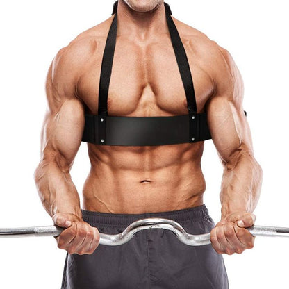 Aluminum Arm Blaster Adjustable Curl Support for Biceps & Triceps Training