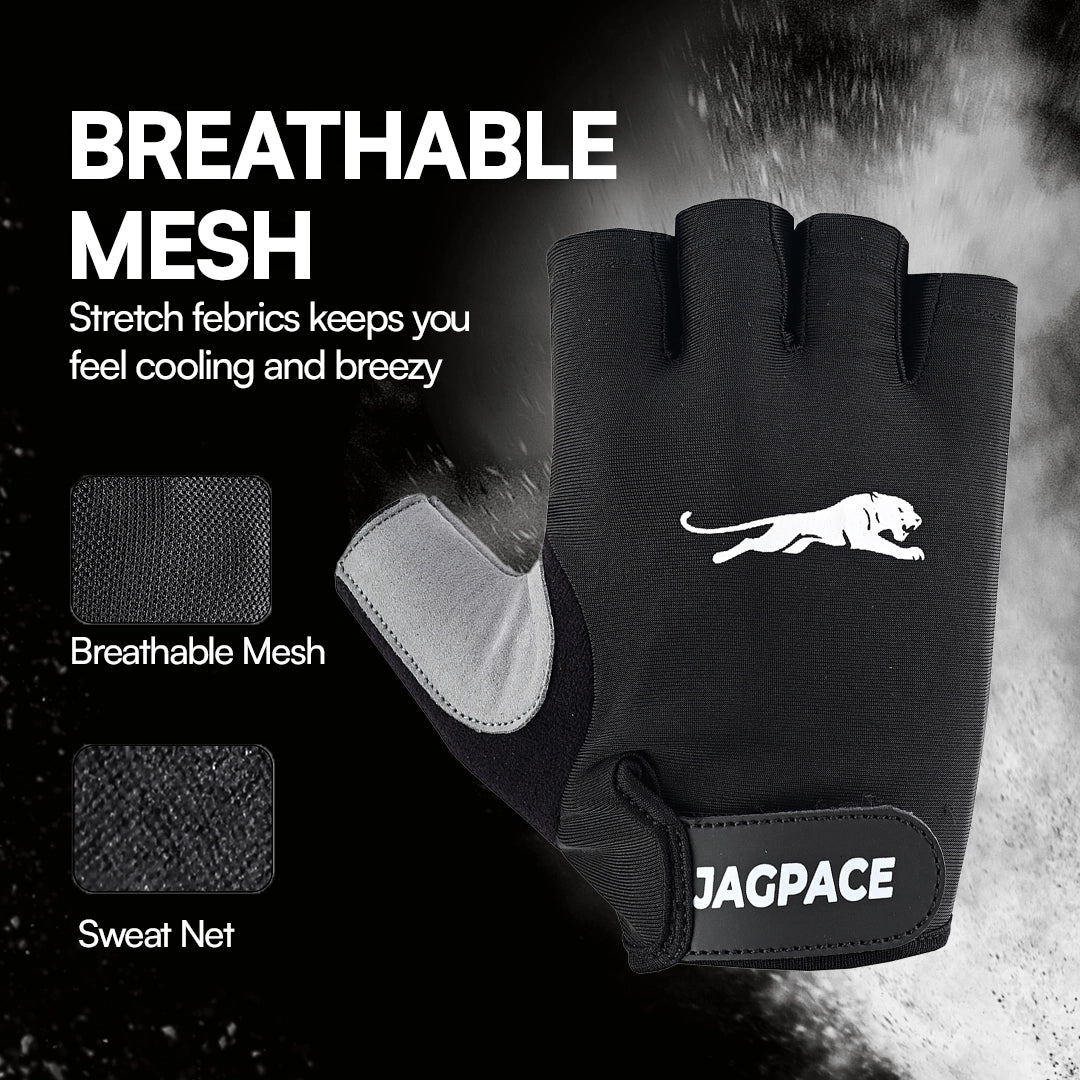 Gel Padded Half Finger Gloves Non Slip Breathable Gym & Cycling Gloves