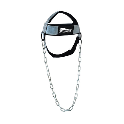 Neck Harness with Steel Chain Padded Neck Strength Trainer