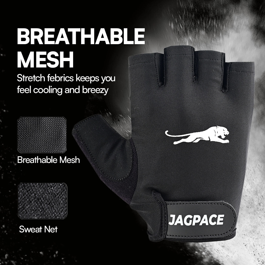 Gel Padded Half Finger Gloves Non-Slip Breathable Gym & Cycling Gloves