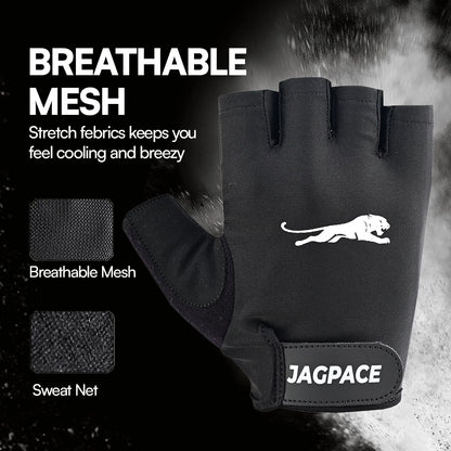 Gel Padded Half Finger Gloves Non-Slip Breathable Gym & Cycling Gloves