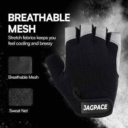 Half Finger Fitness Gloves Foam-Padded Non Slip Gym & Training Gloves