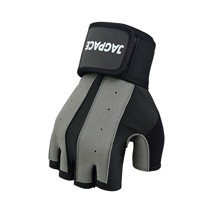 Gym & Weightlifting Gloves Half Finger Padded Non Slip Gloves with Wrist Support