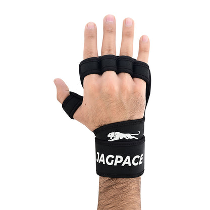 Premium Fitness Gloves Fingerless, Anti-Slip Padded Palm with Adjustable Wrist Support