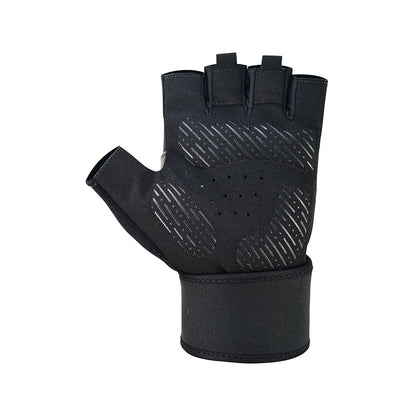 Gym & Weightlifting Gloves Half Finger Padded Non Slip Gloves with Wrist Support