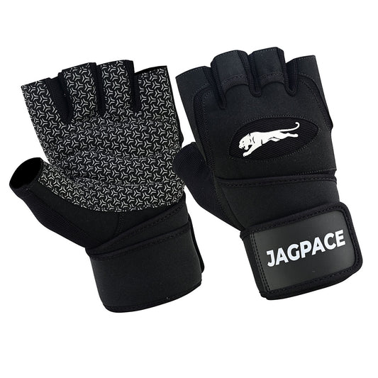 Premium Fitness Gloves Padded Grip Anti-Slip Palm Adjustable Wrist Support