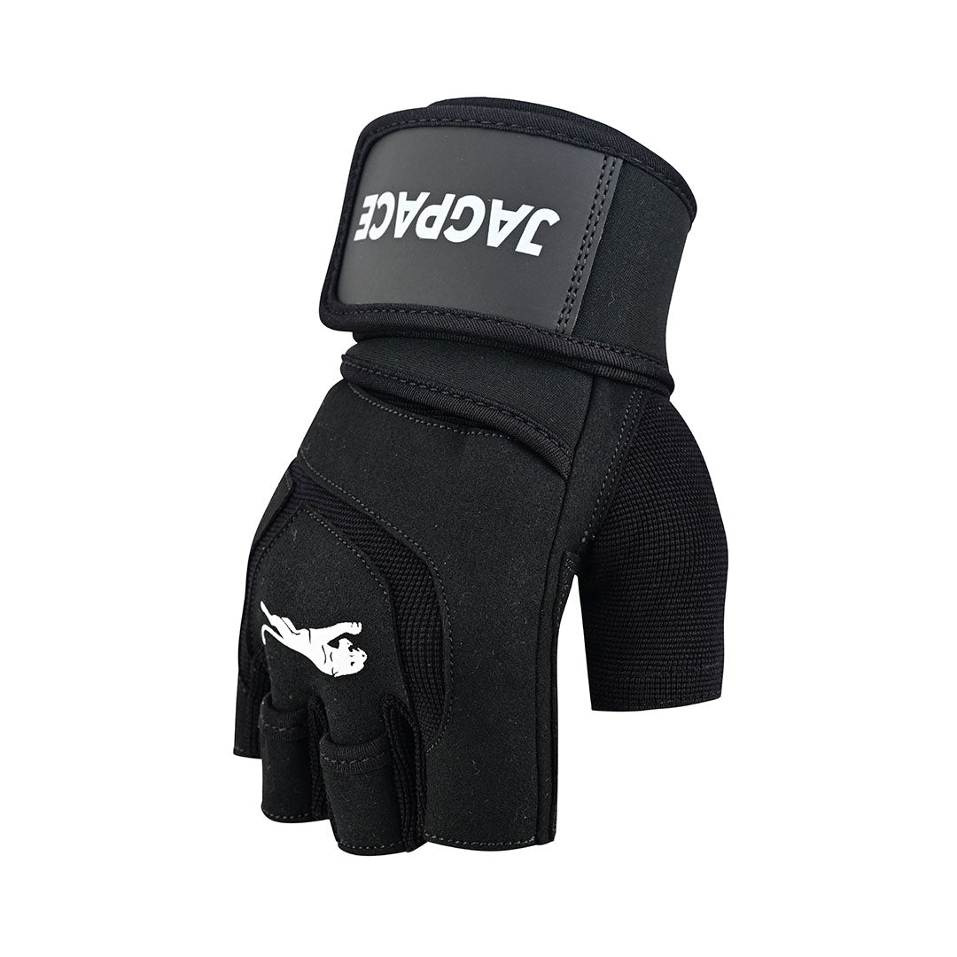 Professional Workout Gloves Half Finger Secure Padded Palm & Adjustable Wrist Support