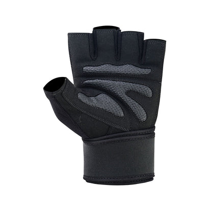 Professional Workout Gloves Half Finger Secure Padded Palm & Adjustable Wrist Support