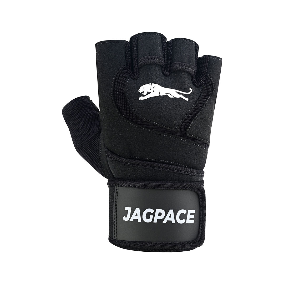 Professional Workout Gloves Half Finger Secure Padded Palm & Adjustable Wrist Support