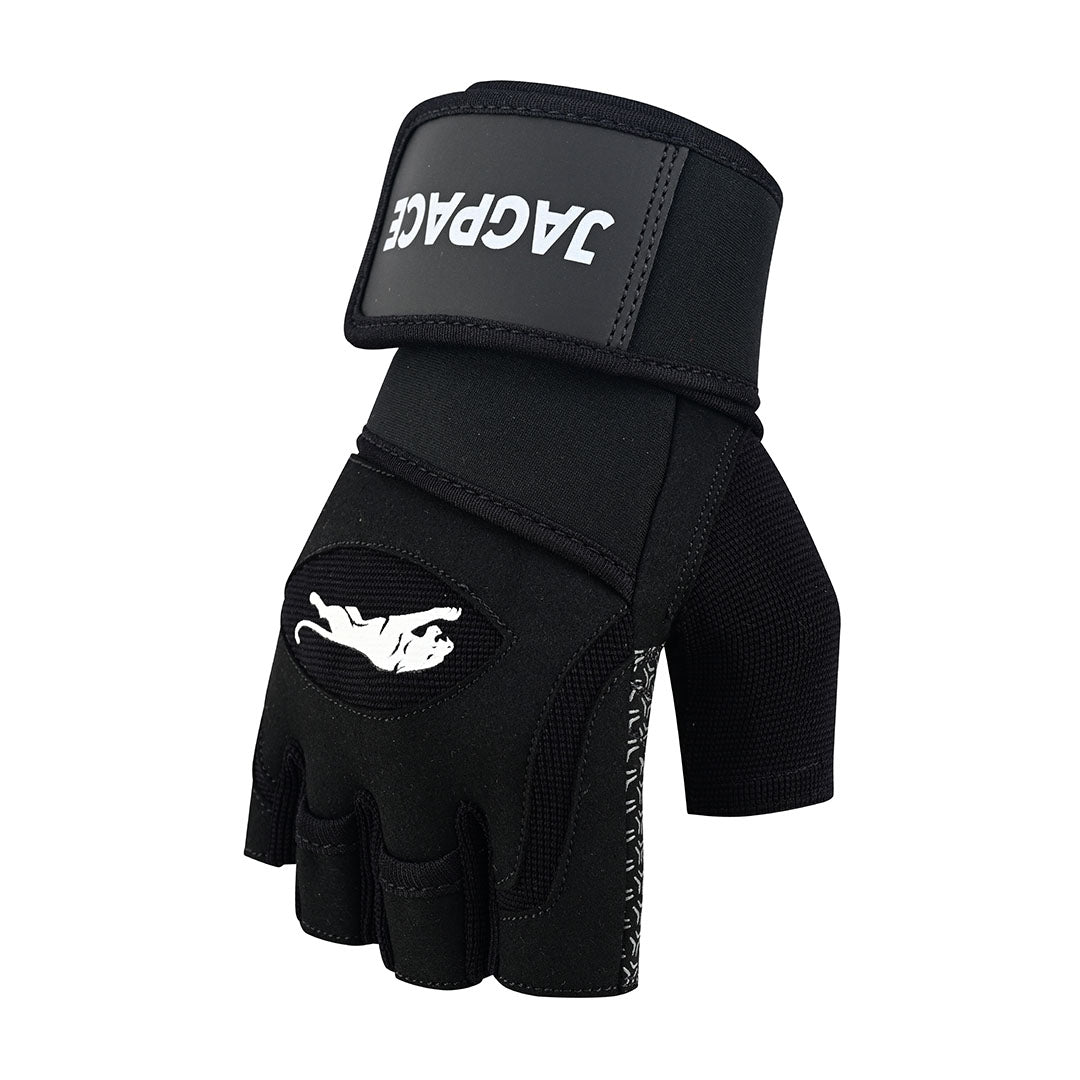 Premium Fitness Gloves Padded Grip Anti-Slip Palm Adjustable Wrist Support