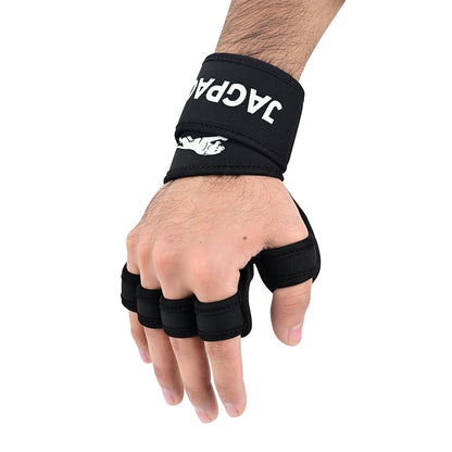 Premium Fitness Gloves Fingerless, Anti-Slip Padded Palm with Adjustable Wrist Support