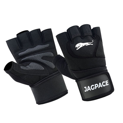 Professional Workout Gloves Half Finger Secure Padded Palm & Adjustable Wrist Support