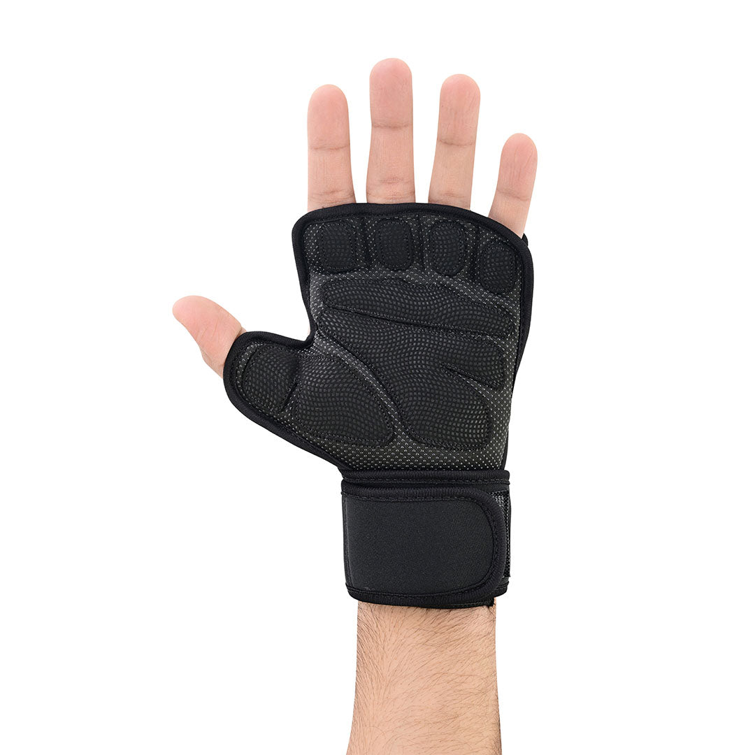 Premium Fitness Gloves Fingerless, Anti-Slip Padded Palm with Adjustable Wrist Support