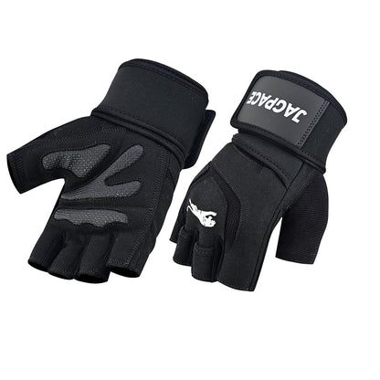 Professional Workout Gloves Half Finger Secure Padded Palm & Adjustable Wrist Support